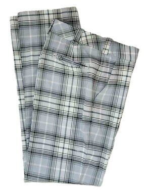 Nike Golf Pants Gray White Plaid Dri-Fit Women's Size 4